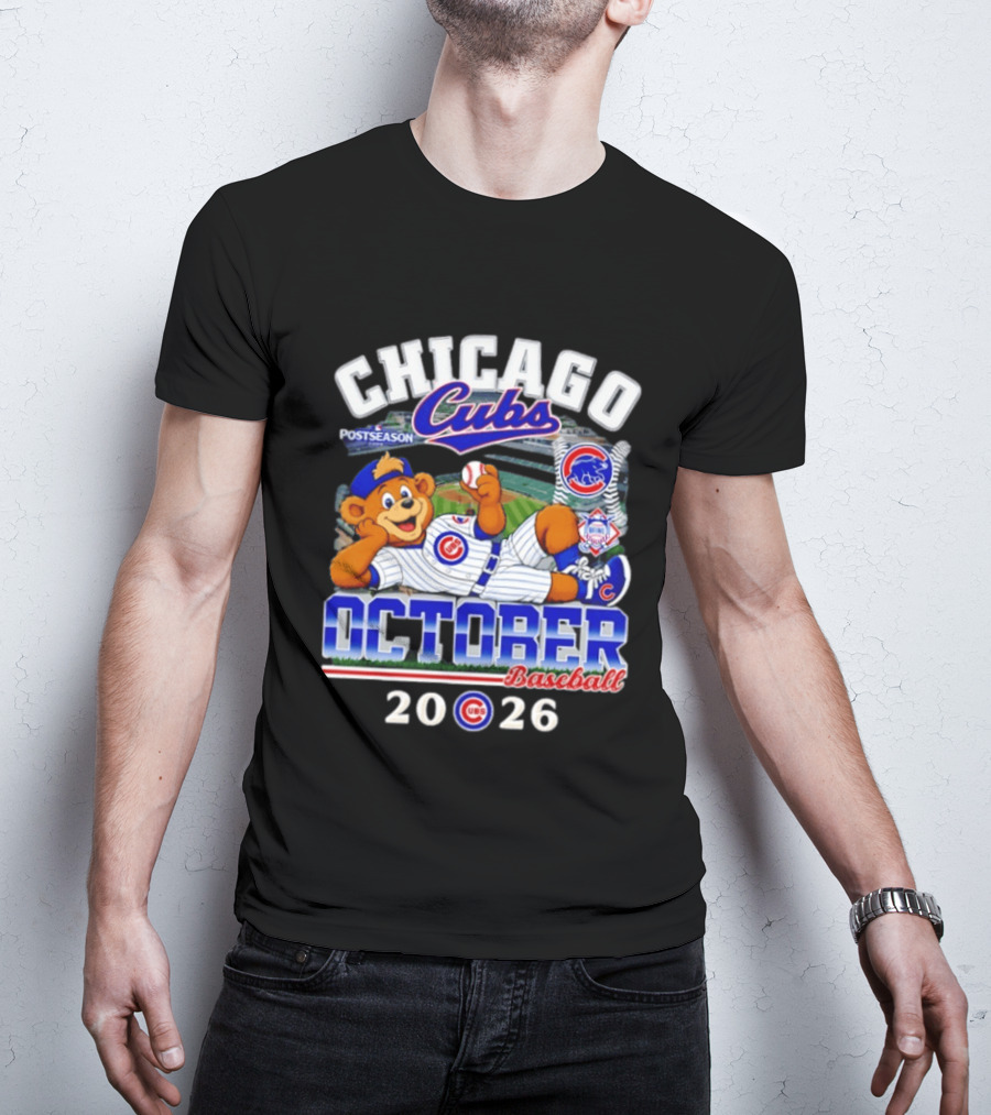 Chicago Cubs 2026 Postseason October Baseball T-Shirt