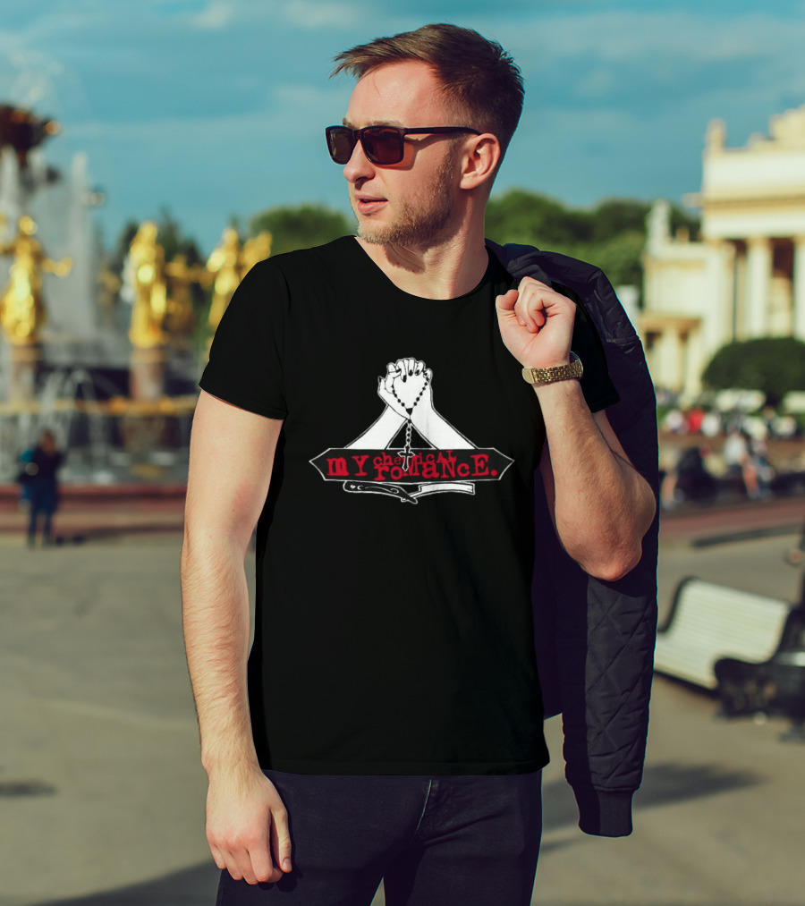 My Chemical Romance Praying Hands Rosary T-Shirt