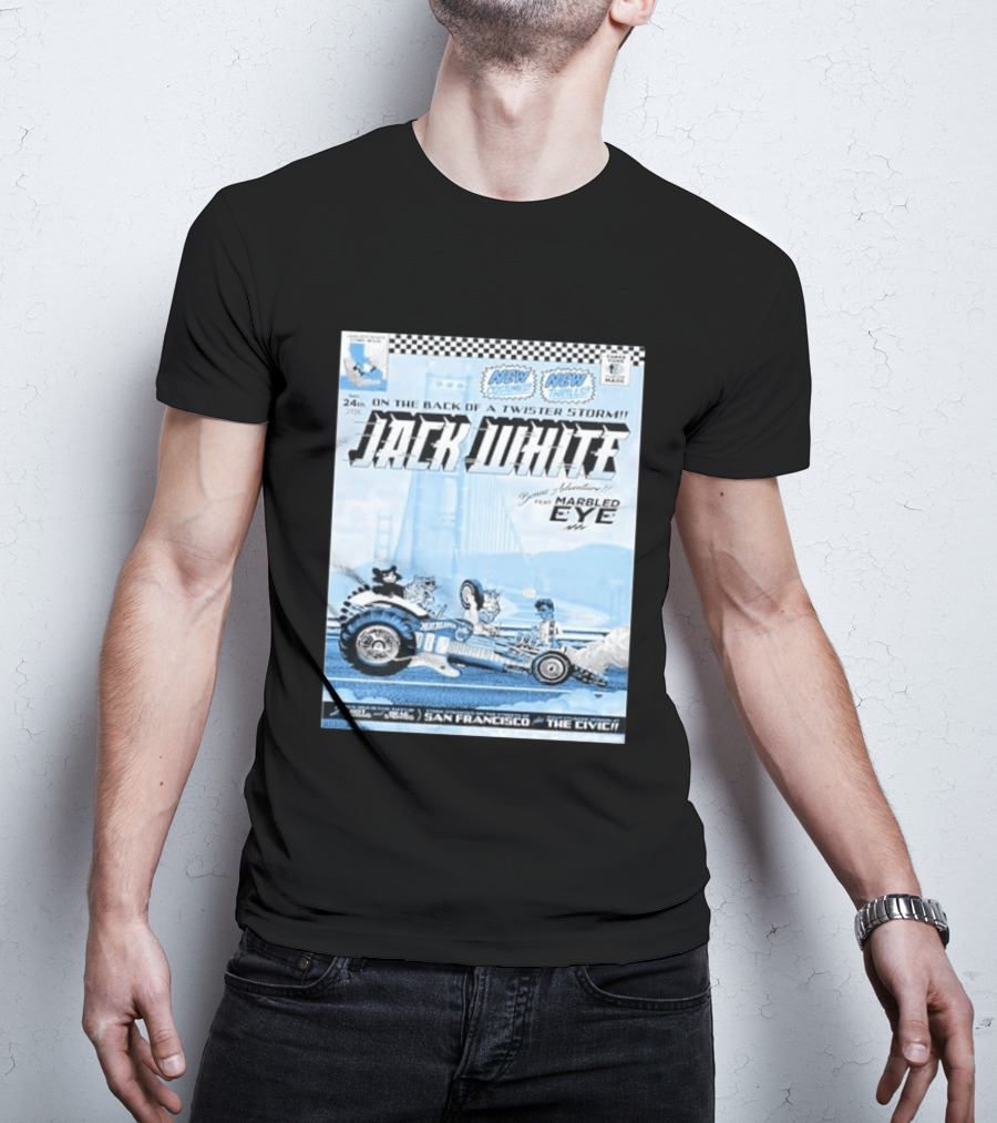 Jack White San Francisco Event At Bill Graham Civic Featuring Marbled Eye 2026 T-Shirt