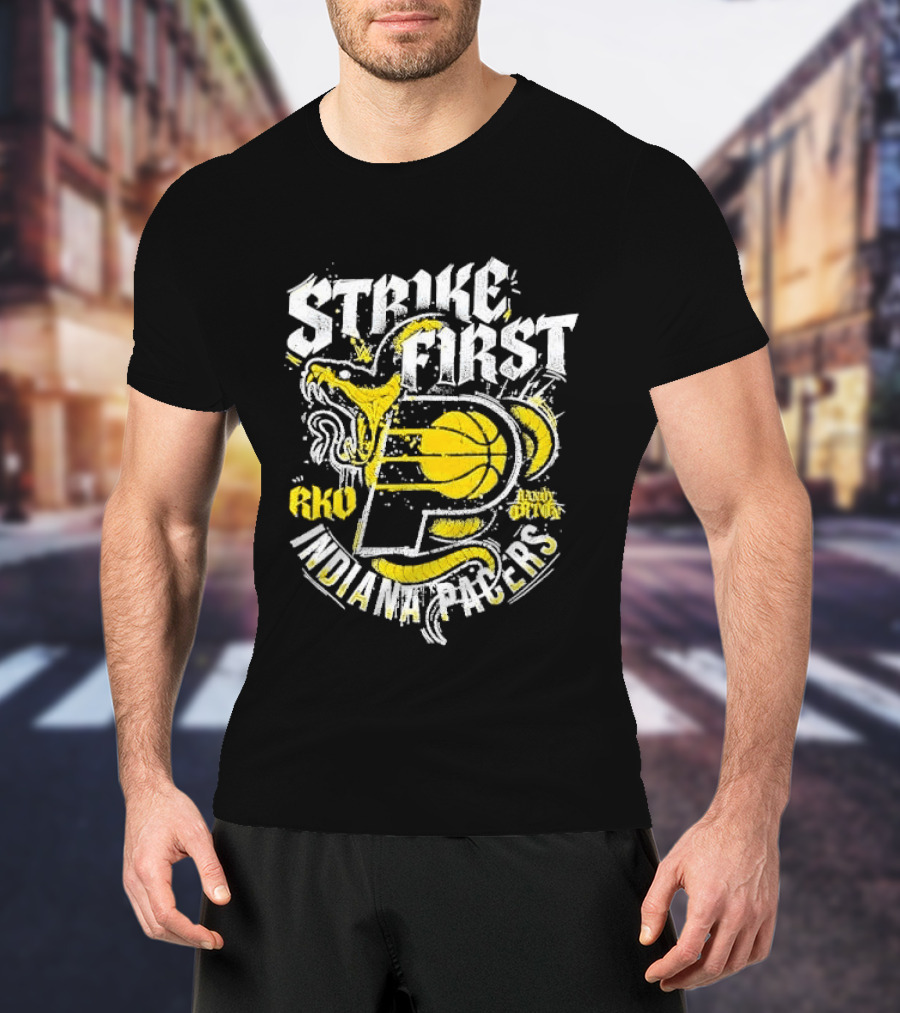 Strike First Indiana Pacers RKO Randy Orton Snake T-Shirt