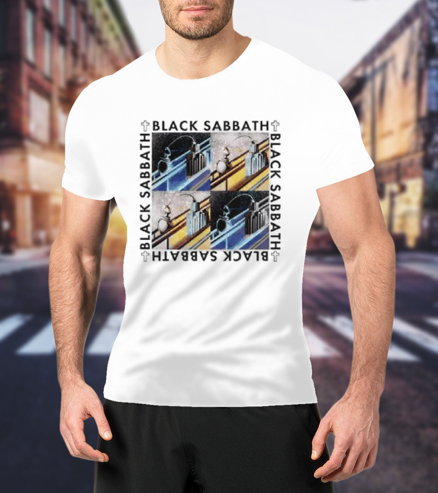 Black Sabbath Technical Ecstasy Raglan Blocks T-Shirt