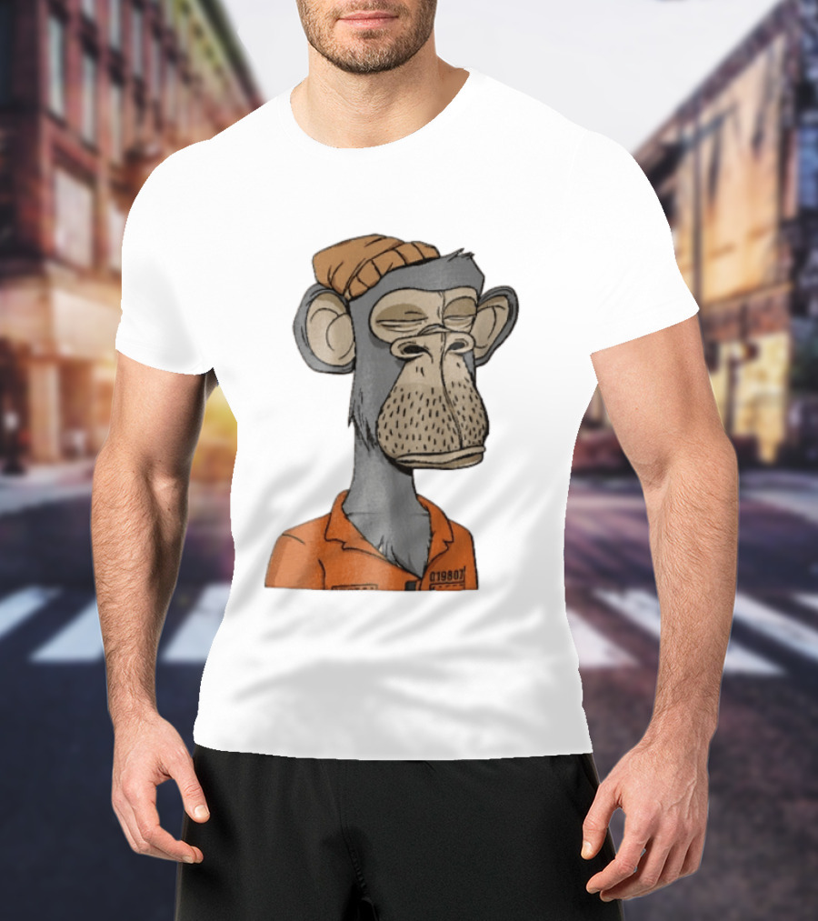 Bored Ape Yacht Club Astronaut Inmate Orange Jumpsuit T-Shirt