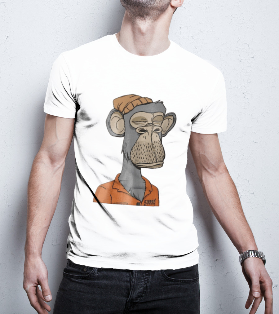 Bored Ape Yacht Club Astronaut Inmate Orange Jumpsuit T-Shirt