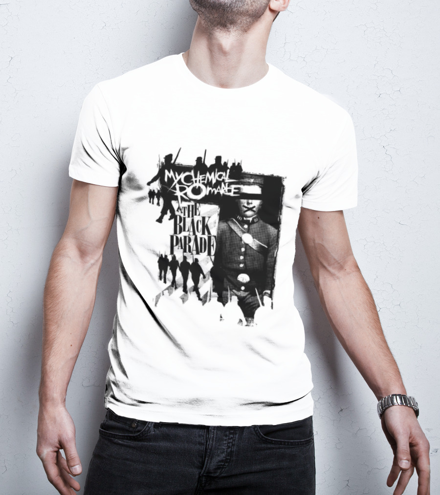 My Chemical Romance Warpath Distressed Band Names T-Shirt