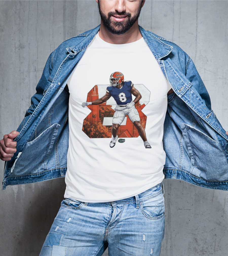 NCAA Florida Gators No 8 Aaron Chiles Jr. T-Shirt
