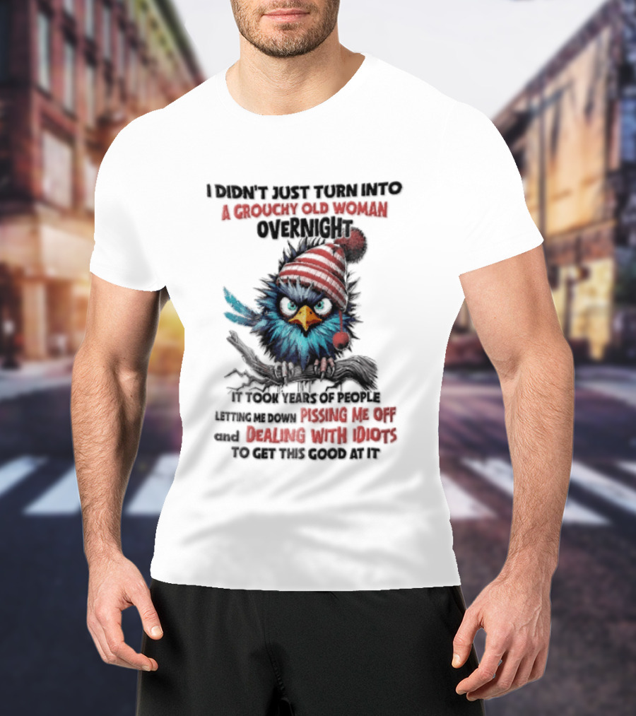 I Didn't Just Turn Into A Grouchy Old Woman Overnight Messing With Idiots To Get This Good Bird T-Shirt