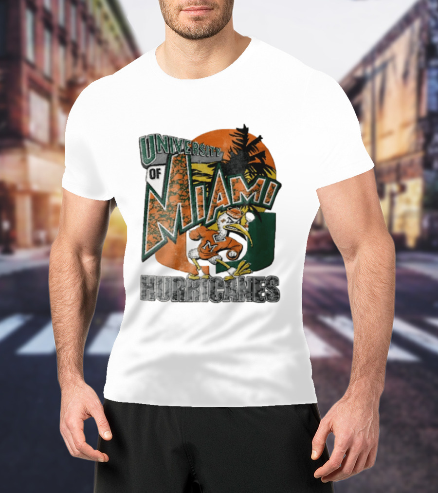 Miami Hurricanes Sebastian The Ibis U Of M Sports Team T-Shirt