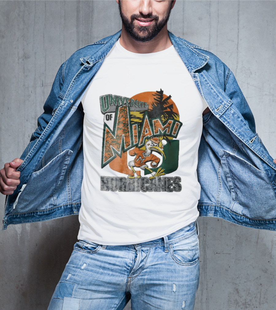 Miami Hurricanes Sebastian The Ibis U Of M Sports Team T-Shirt