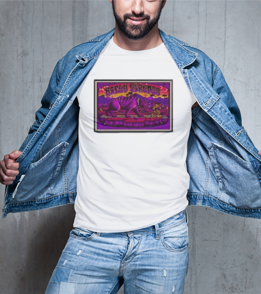 Billy Strings Tour 2026 Los Angeles Inglewood Purple Tiger T-Shirt