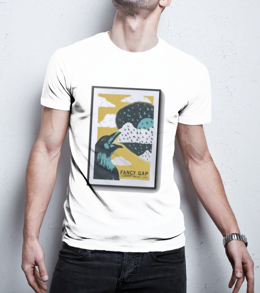Fancy Gap Oct 2 2026 Boone Saloon Vintage Crow And Cloud Print T-Shirt