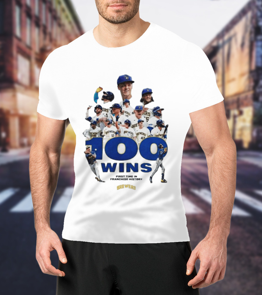 Milwaukee Brewers 100 Wins First Time In Franchise History T-Shirt