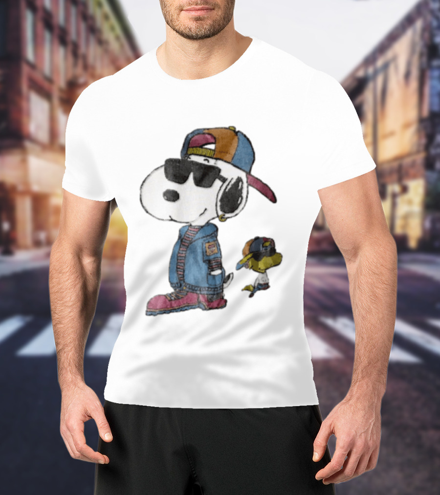 Snoopy Woodstock Cool Sunglasses Cap Jacket T-Shirt