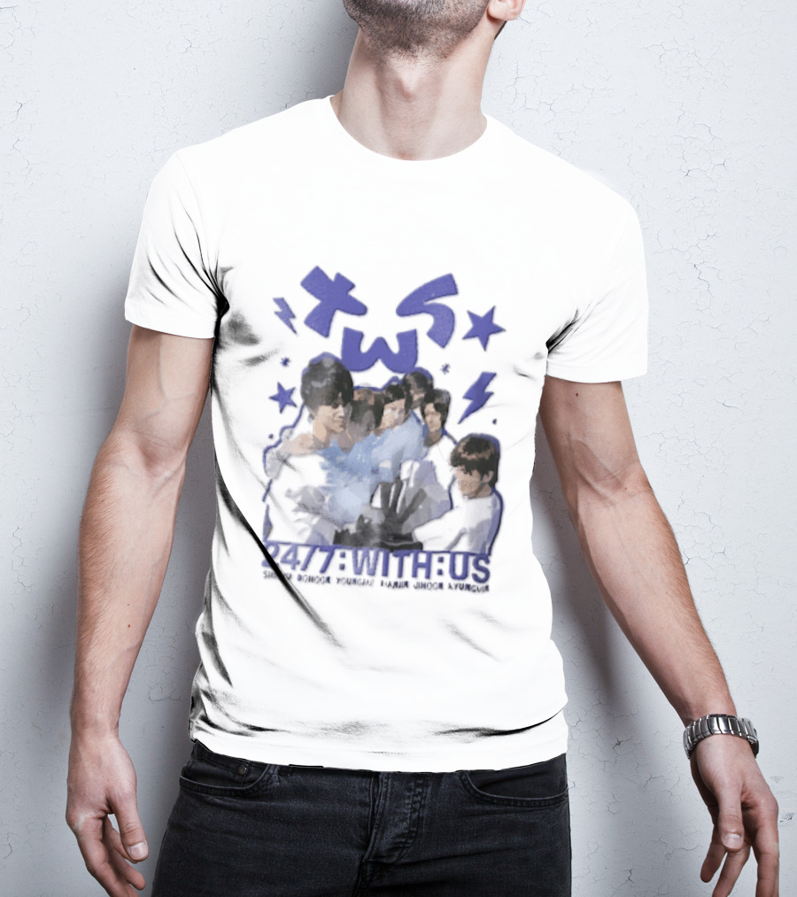 TWS Kpop Group 247 With Us Members Name T-Shirt