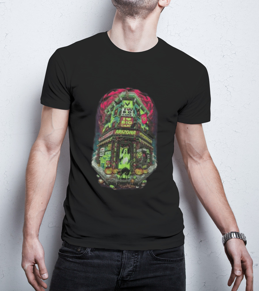 Arizona Black Haunted Big Cans Halloween Bodega Spooky Long Sleeve T-Shirt