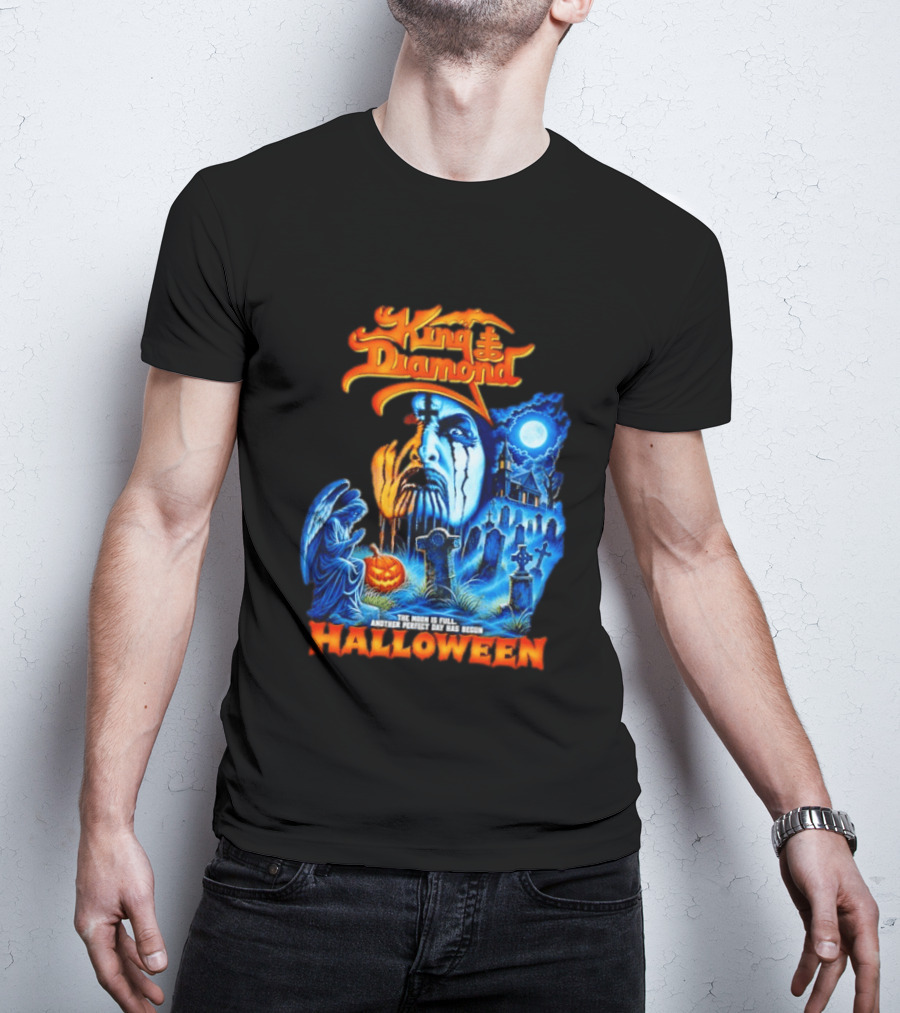 King Diamond The Moon Is Full Another Perfect Day Has Begun Halloween T-Shirt