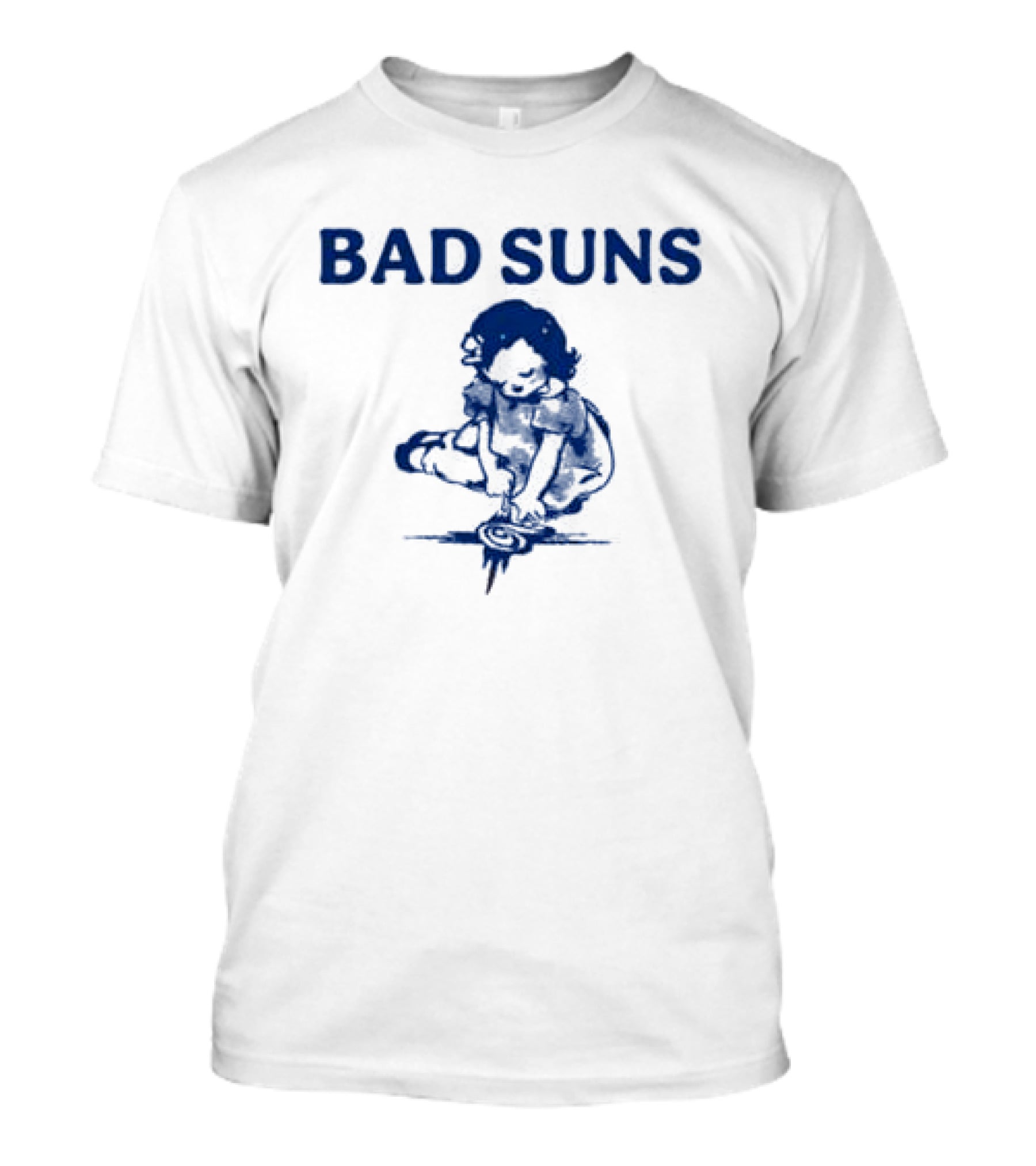 Bad Suns Doodle Girl Raglan Baby Crop T-Shirt
