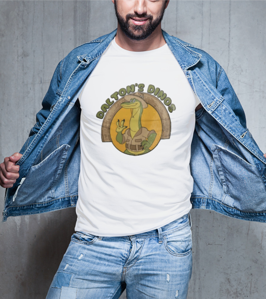 Dalton's Dino's Cartoon Dinosaur Safari Adventure Outfit T-Shirt