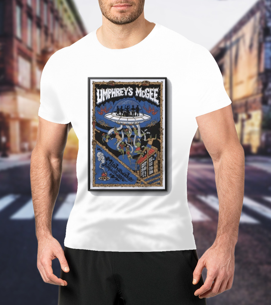 Umphrey's McGee Mishawaka Amphitheatre September 26 28 2026 Alien T-Shirt