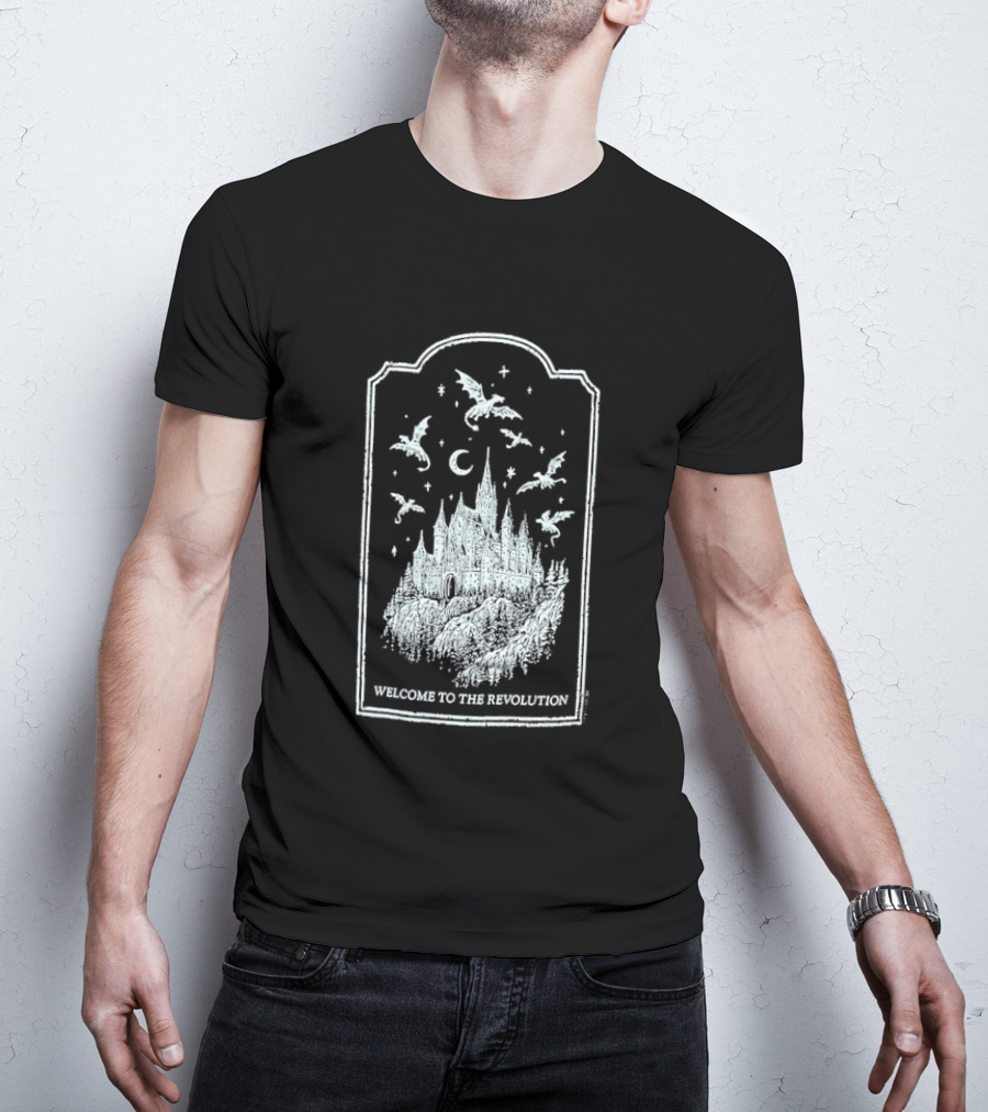Fourth Wing Welcome To The Revolution Castle And Flying Beasts T-Shirt