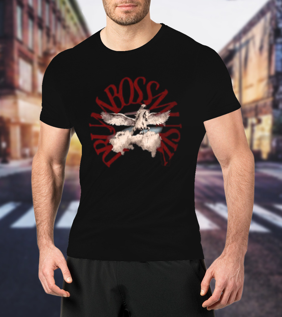 No Bad Vibes Drum Boss Musik Pegasus Clouds T-Shirt