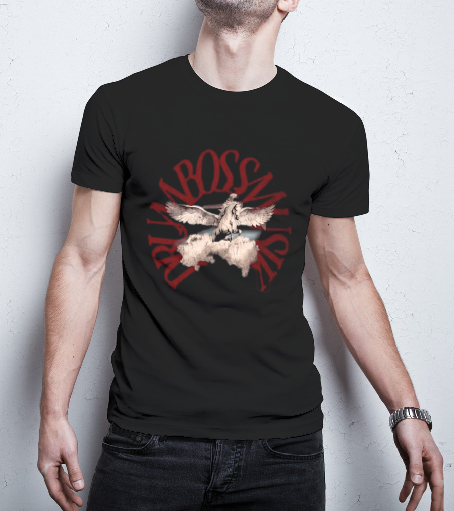 No Bad Vibes Drum Boss Musik Pegasus Clouds T-Shirt