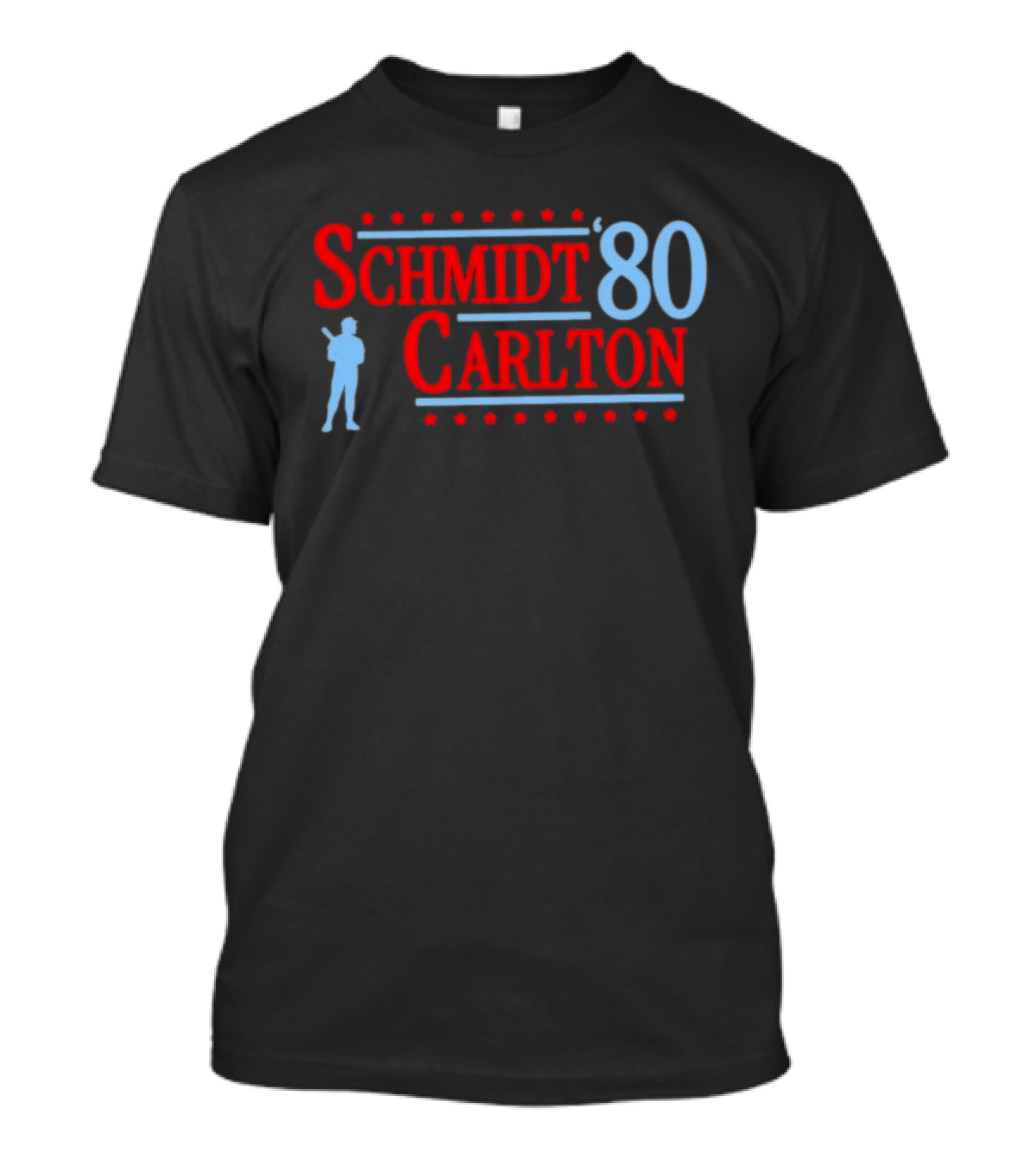 Schmidt Carlton '80 Philadelphia Phillies Baseball Legends T-Shirt