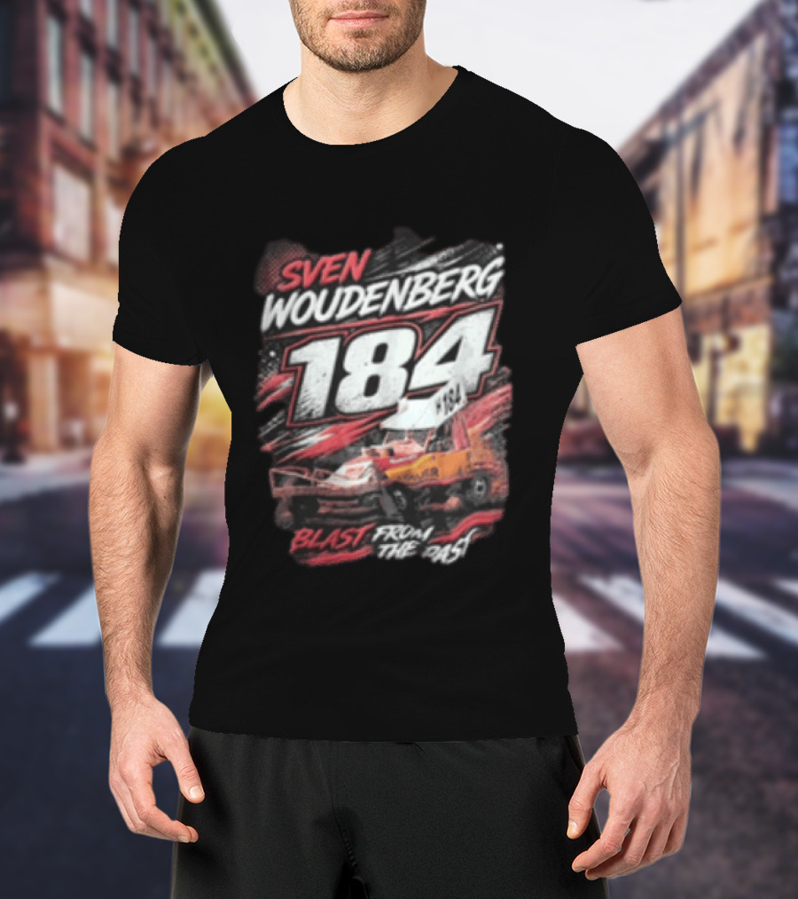 Sven Woudenberg 184 Blast From The Past Stock Car Racing Vehicle Dirt Track T-Shirt
