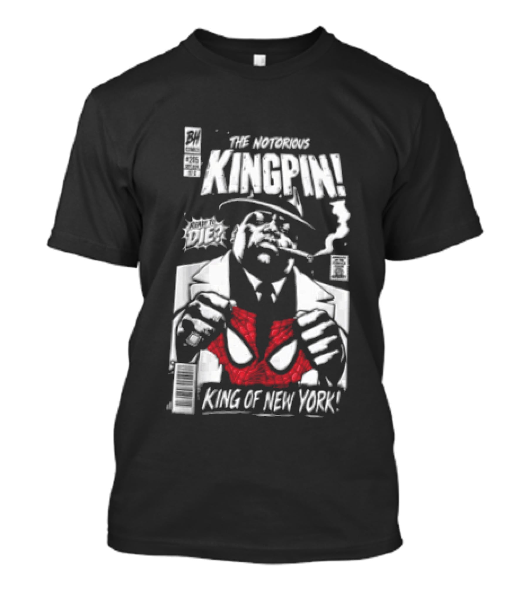 The Notorious Kingpin King Of New York Ready To Die Comics BH Music Big T-Shirt