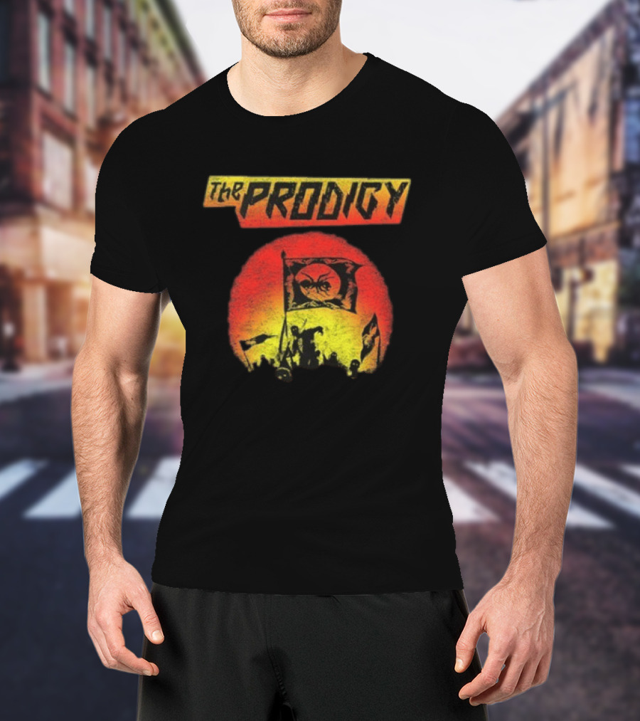 The Prodigy Warrior's Dance Event Ant Silhouette Flag T-Shirt
