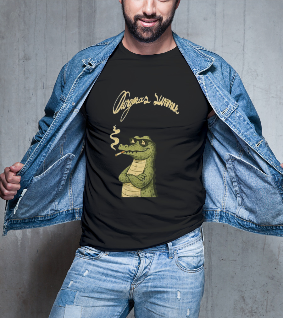 Yeat Dangerous Summer Loose Leaf Gator Smoking Cool Sunglasses Crocodile T-Shirt