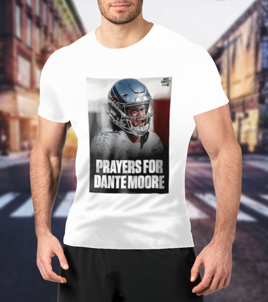 Prayers For Dante Moore Oregon Ducks Football Helmet T-Shirt