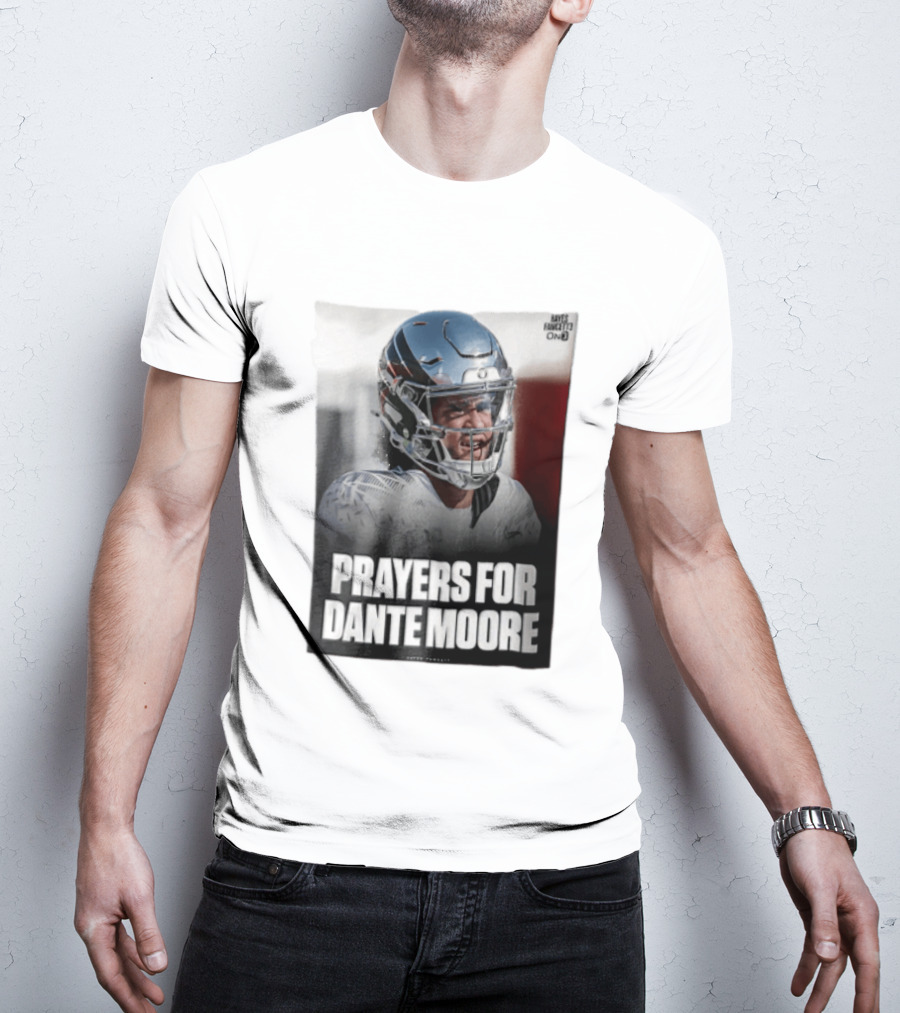 Prayers For Dante Moore Oregon Ducks Football Helmet T-Shirt