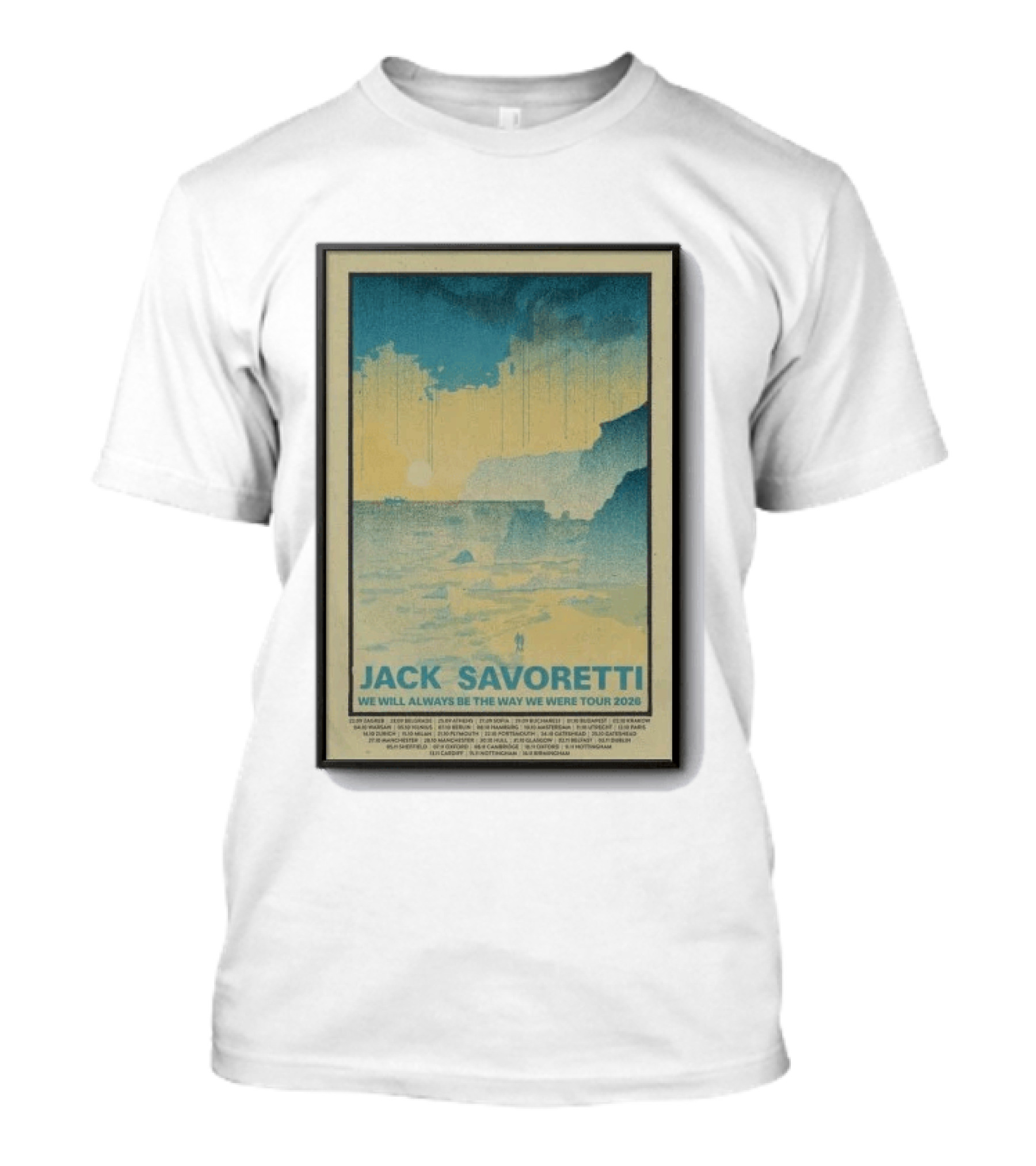 Jack Savoretti We Will Always Be The Way We Were Tour 2026 Scenic Coast T-Shirt