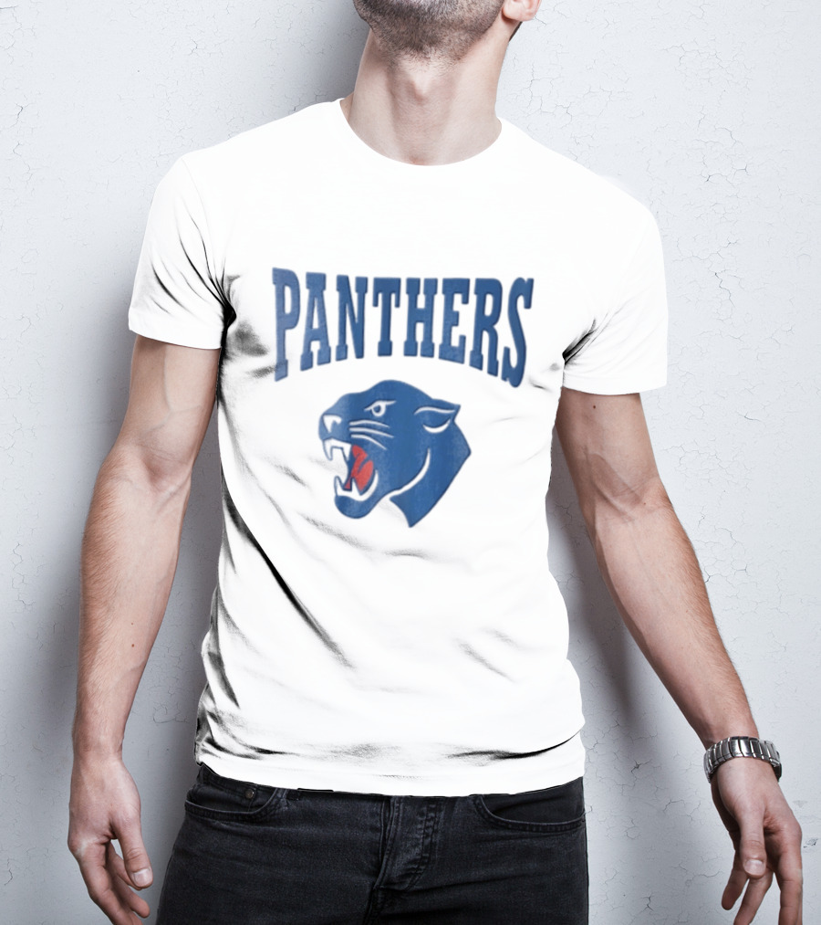 Panthers Blue Panther Head T-Shirt