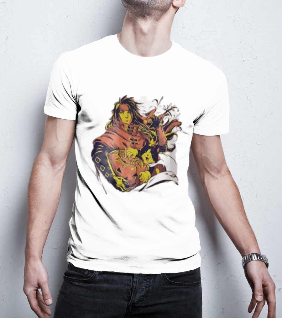 Vincent Valentine Cait Sith Halloween Pumpkin Final Fantasy T-Shirt