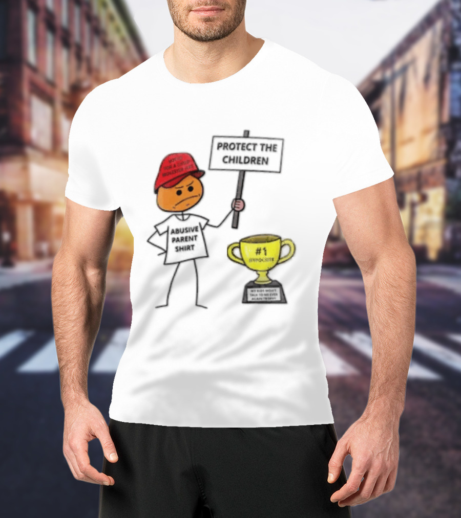Voted FOR A Child Molester HAT Protect THE Children Abusive Parent Hypocrite Trophy T-Shirt
