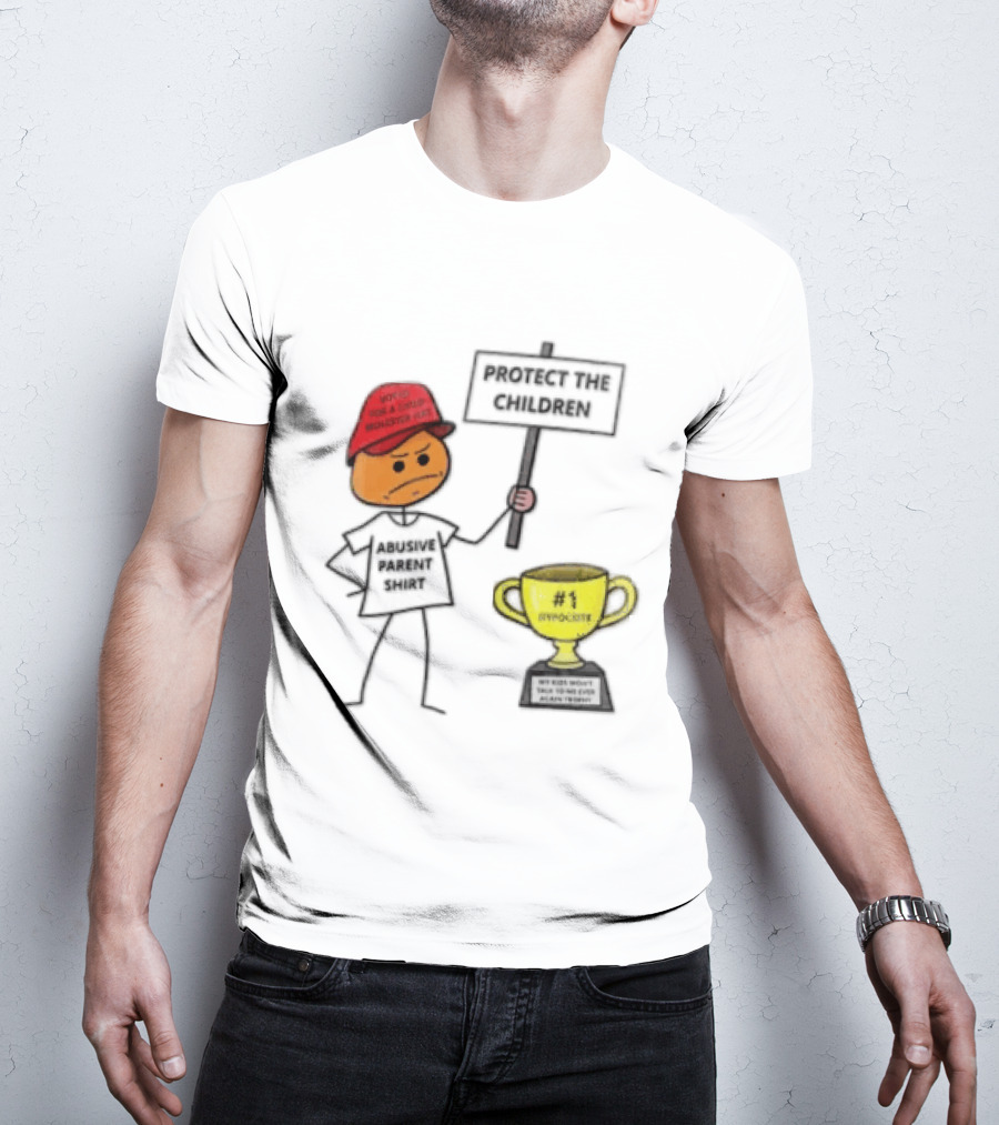 Voted FOR A Child Molester HAT Protect THE Children Abusive Parent Hypocrite Trophy T-Shirt