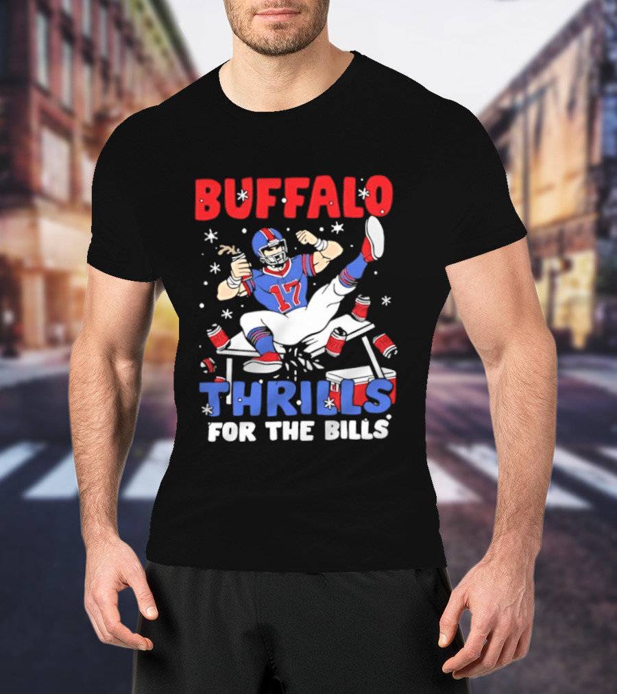 Buffalo Thrills For The Bills Football Table Crash Fun T-Shirt