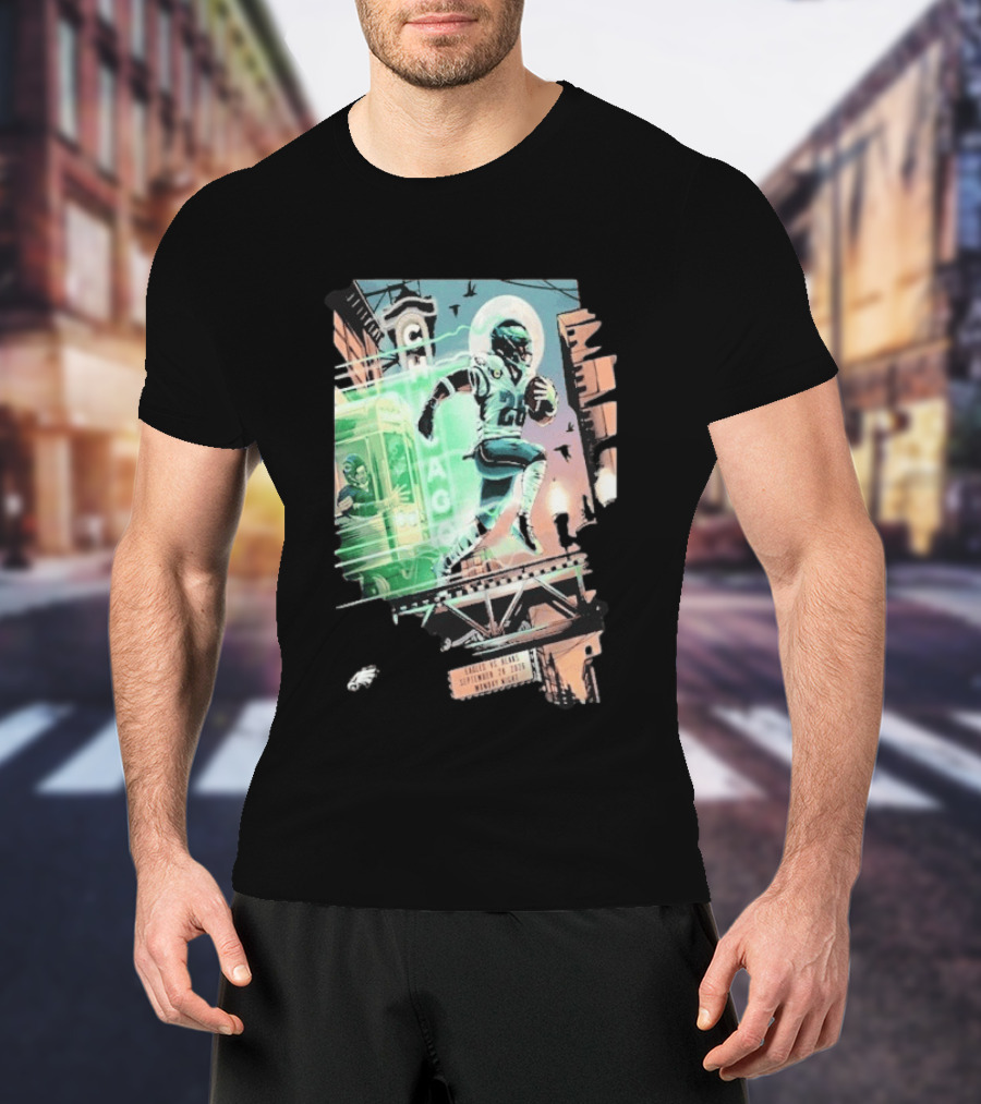 Chicago Bears Eagles Clash Philadelphia Skyline September 28 2026 Monday Night Football T-Shirt