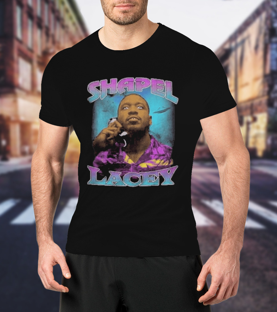 Shapel Lacey Vintage Style Purple Motif T-Shirt