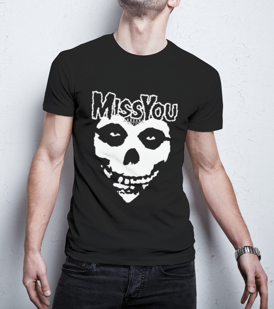 Miss You Skull Gothic Dark MMXXV Akhzart T-Shirt