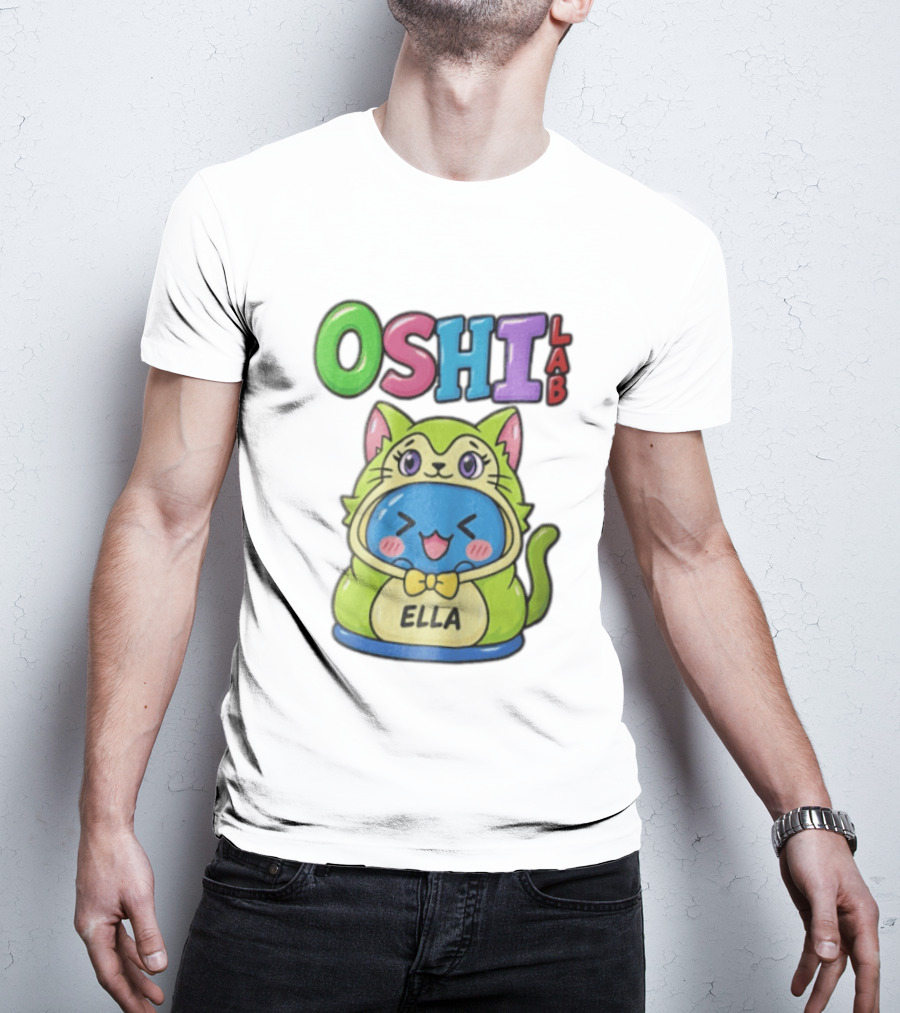 Oshi Lab Cute Cat Ella Kawaii T-Shirt