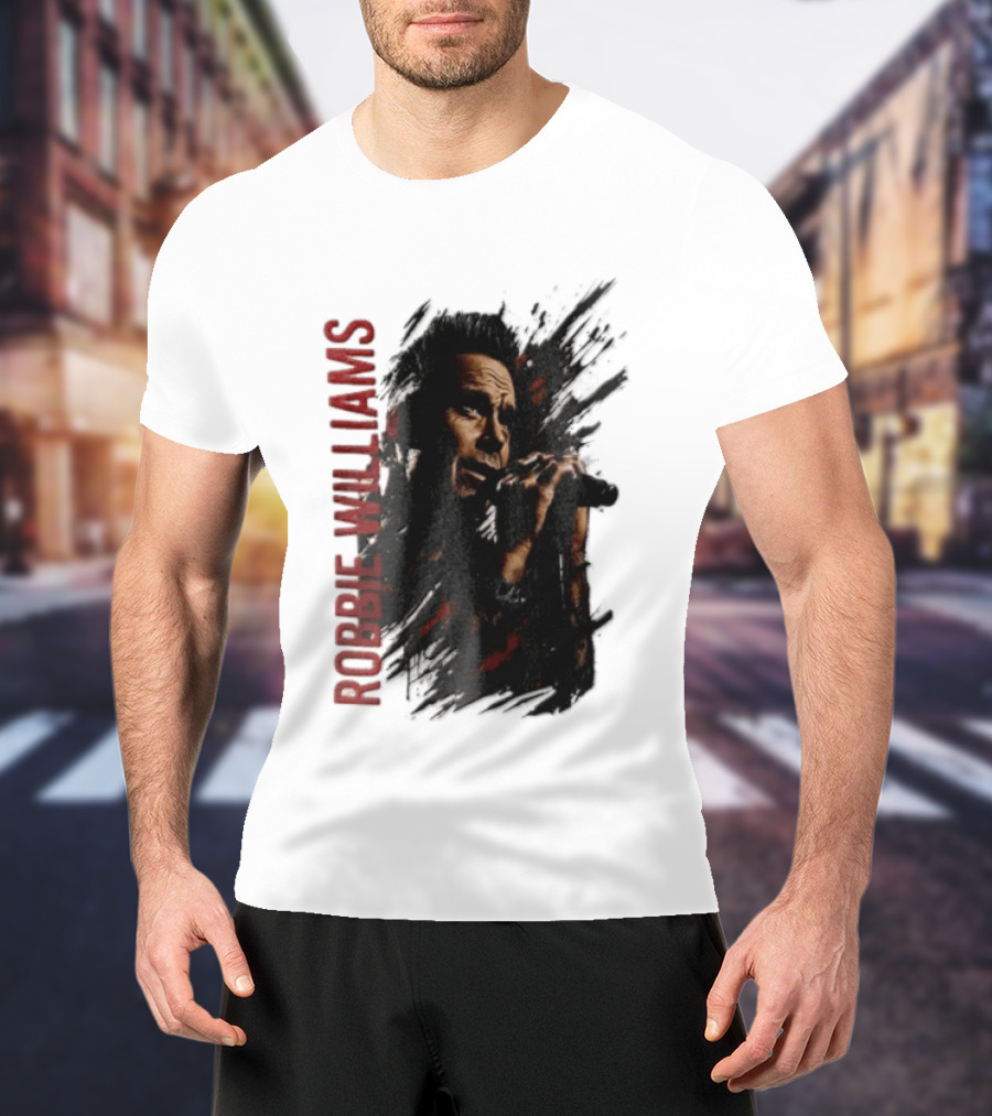 Robbie Williams Britpop Australia New Zealand 2026 Tour Concert Singer T-Shirt