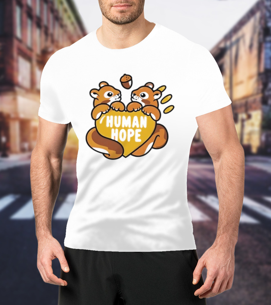 Human Hope J HOPE X Human Made Season 2 Squirrels Heart Acorn T-Shirt