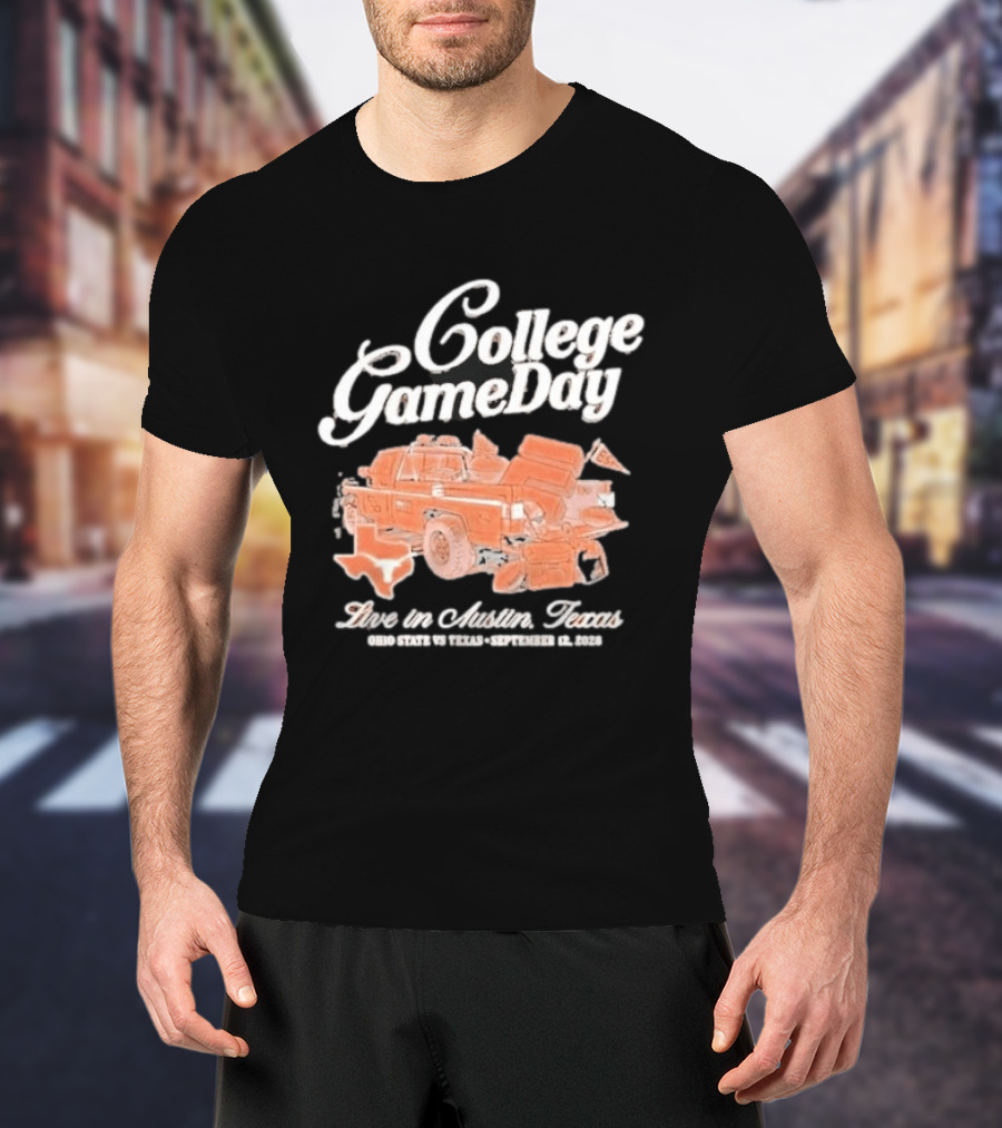 College Gameday Live In Austin Texas 2026 Texas Longhorns Tailgate Truck T-Shirt