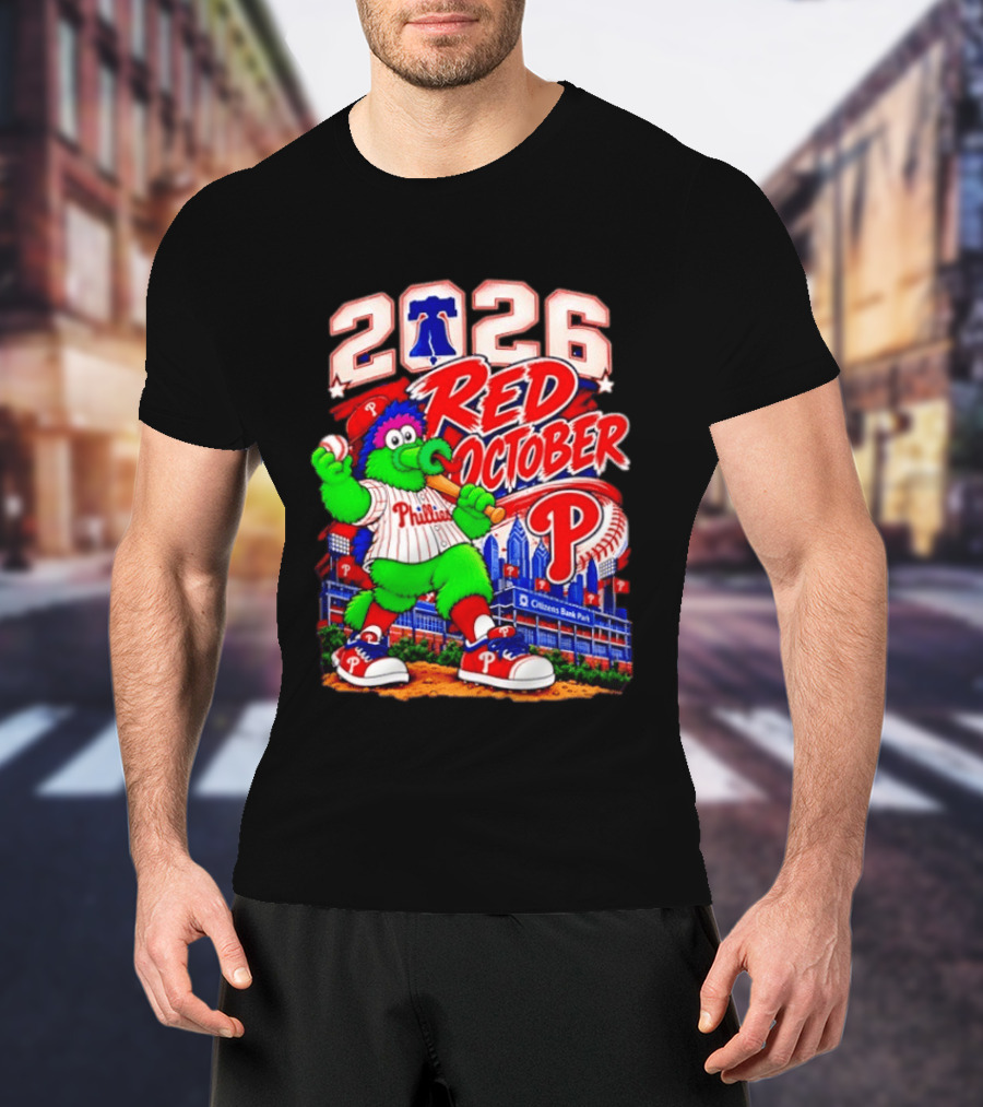 Philadelphia Phillies 2026 Red October Citizens Bank Park Postseason T-Shirt