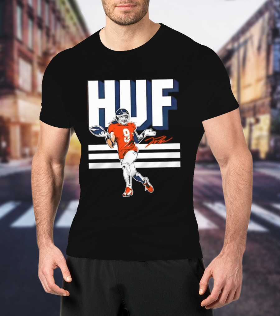 Denver Broncos Football HUF Hufanga 9 Jersey T-Shirt