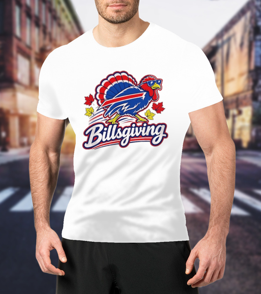 Buffalo Bills Thanksgiving 2026 Turkey Billsgiving Football Celebration T-Shirt