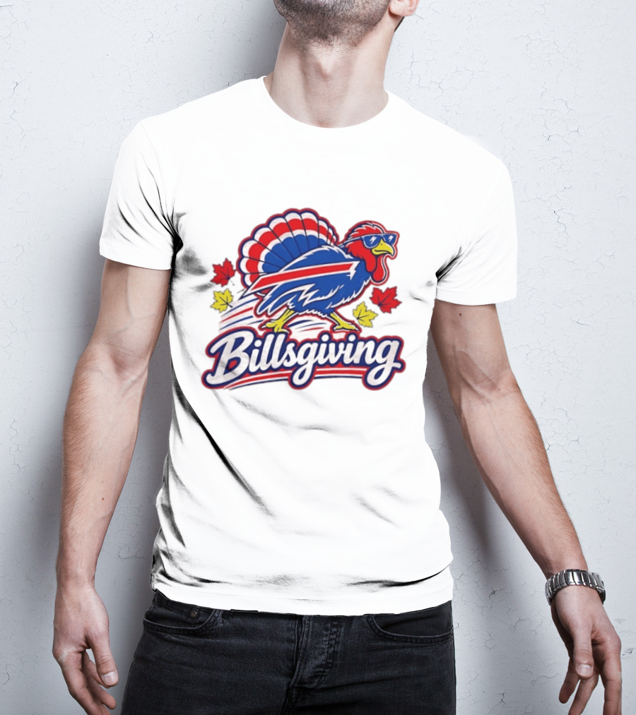 Buffalo Bills Thanksgiving 2026 Turkey Billsgiving Football Celebration T-Shirt