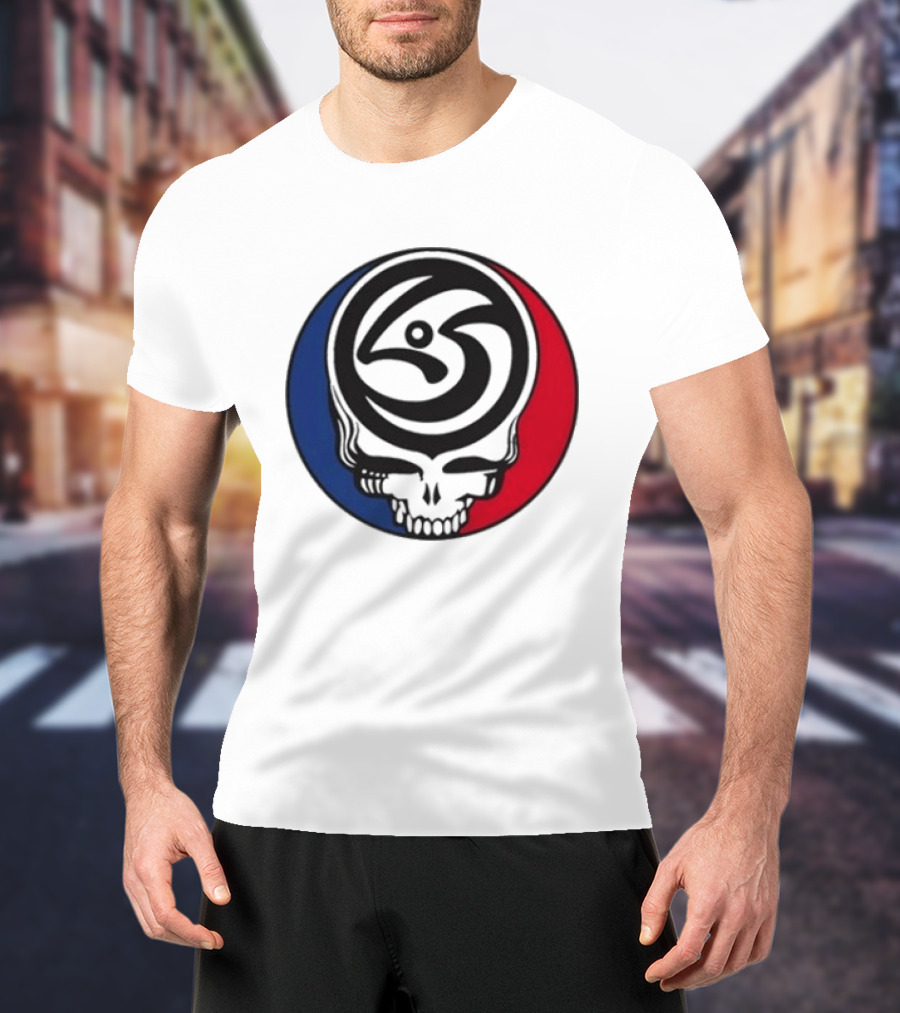 Leftover Salmon Grateful Dead Steal Your Face Salmon Garcia's Chicago March 6 8 2026 T-Shirt